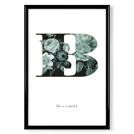Floral Alphabet-B