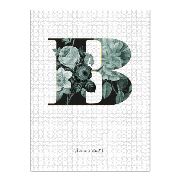 Puzzle Ravensburger "Floral Alphabet-B" artboxONE - Typografie,Buchstaben,Buchstaben / B