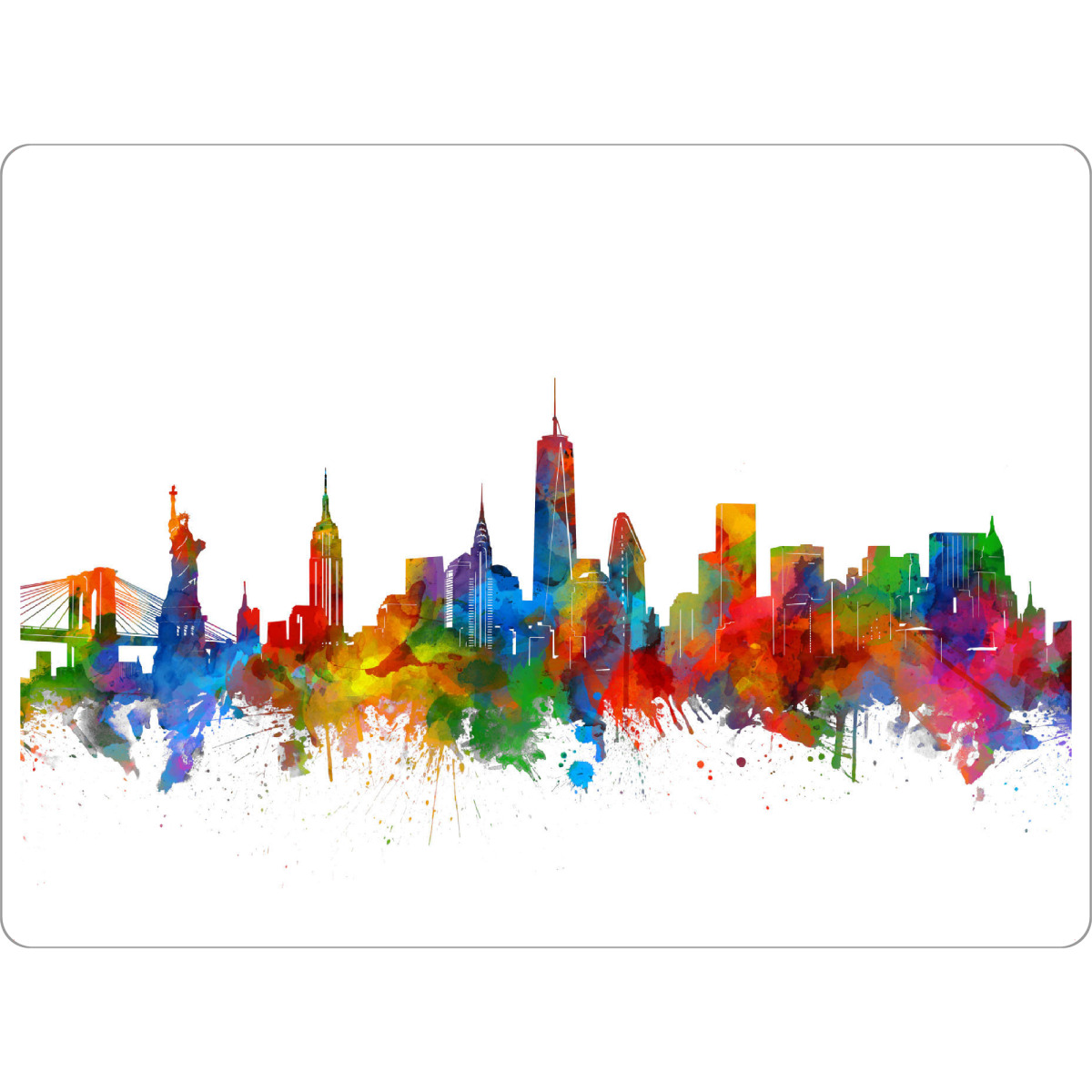 Tischset "New york skyline watercolor" artboxONE - Städte - City,Usa,Skyline - Bild city