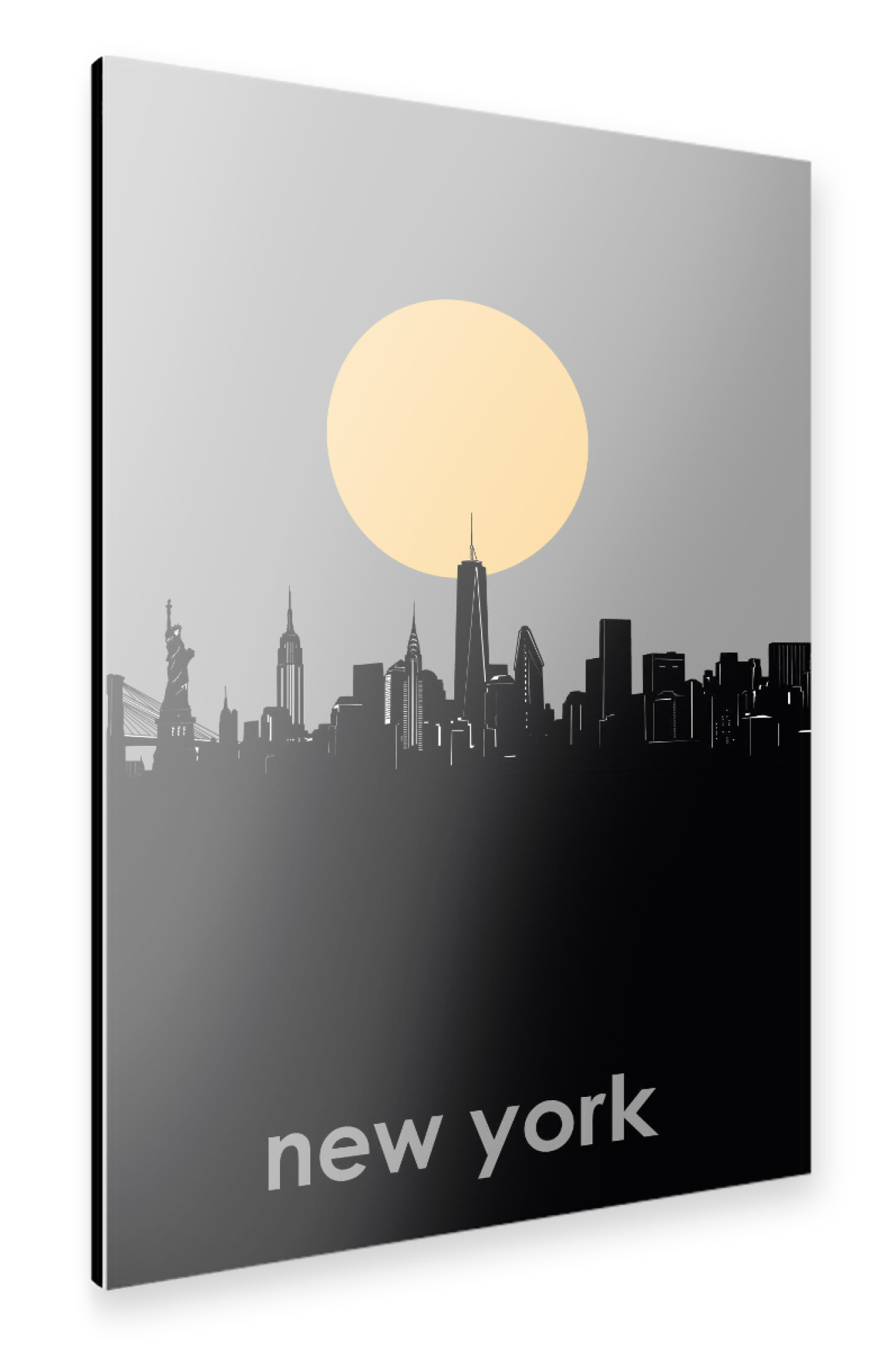 Alu-Dibond "New york skyline minimalism" 30x20 cm artboxONE