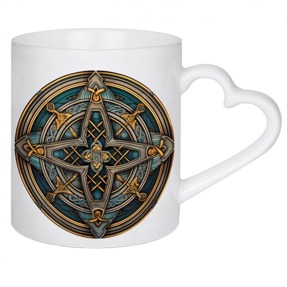 Herztasse "Mandala - Keltisch - Finley" artboxONE - Natur,Abstrakt