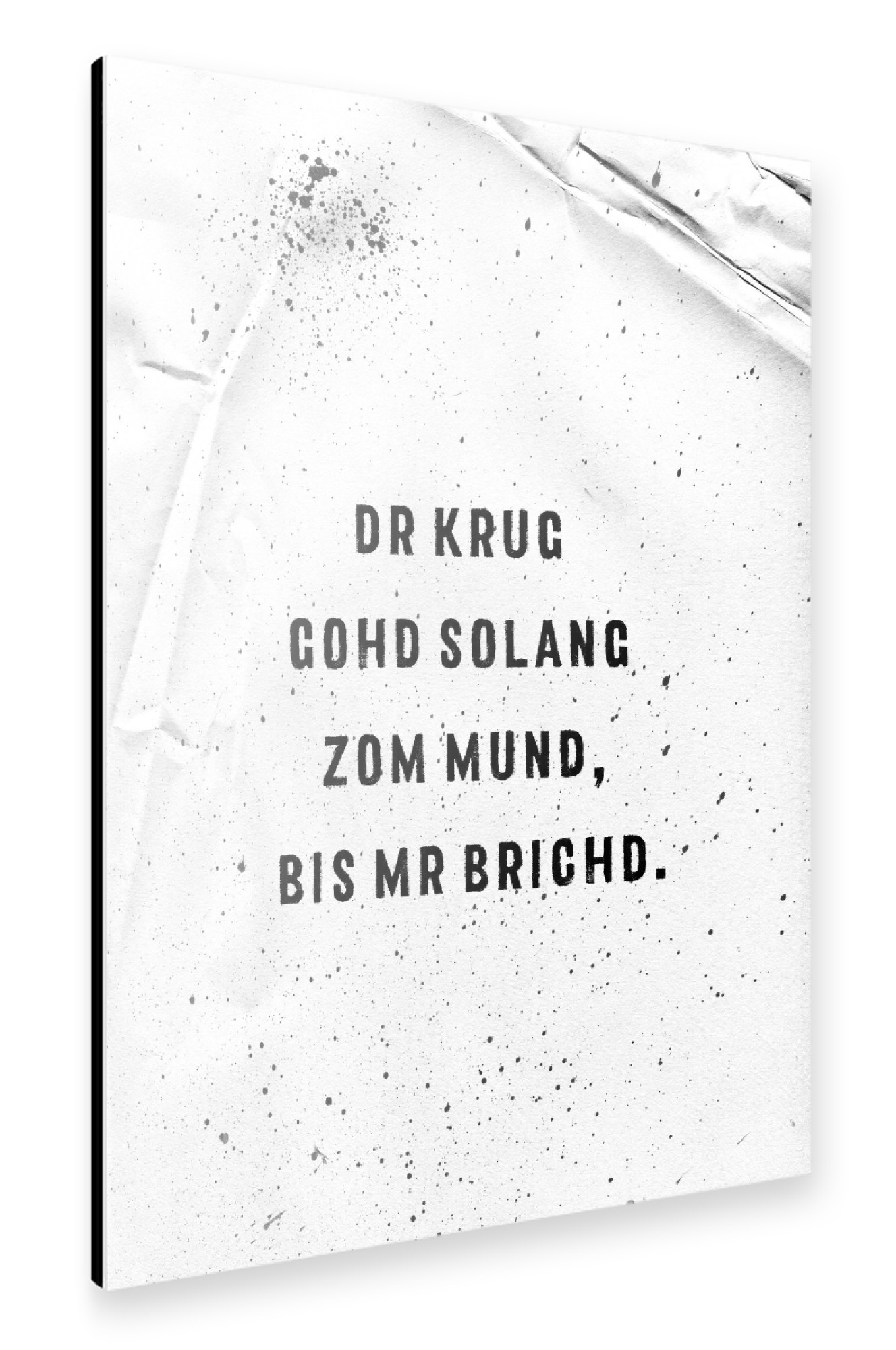 Alu-Dibond "Die Schwaben und der Alkohol" 30x20 cm artboxONE