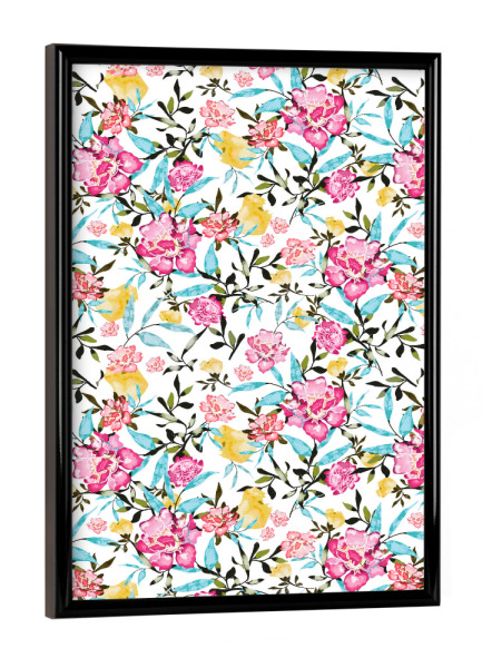 Poster mit schwarzem Rahmen "Florela" artboxONE - Floral - Flowers