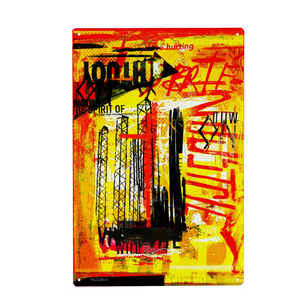 Metall Poster "Industrial" artboxONE - Abstrakt - Urban,Industrial - Blechschild