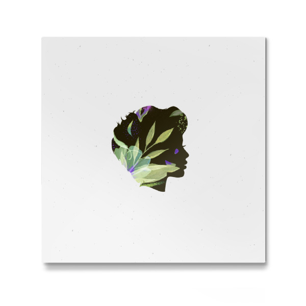 Galerie-Print "Face silhouette nature" 30x30 cm artboxONE