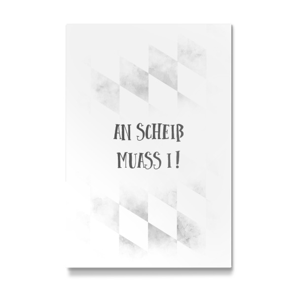 Galerie-Print "BAIRISCH An Scheiß muass i" 30x20 cm artboxONE