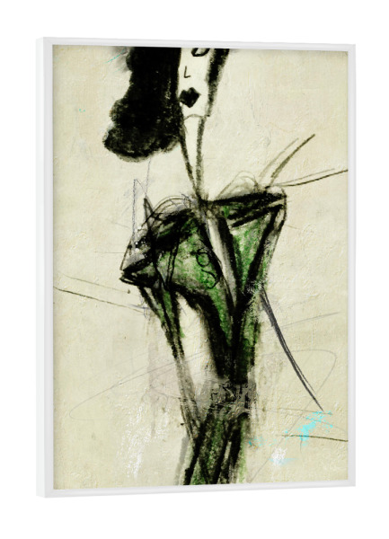 Poster mit weißem Rahmen "Elle disait" artboxONE - Abstrakt - Woman