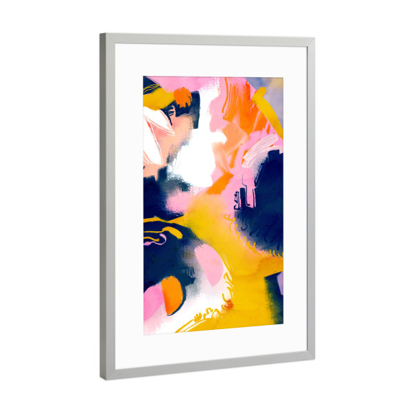 Poster mit Rahmen Silber "Deep dream" artboxONE - Abstrakt - Abstract,Shapes