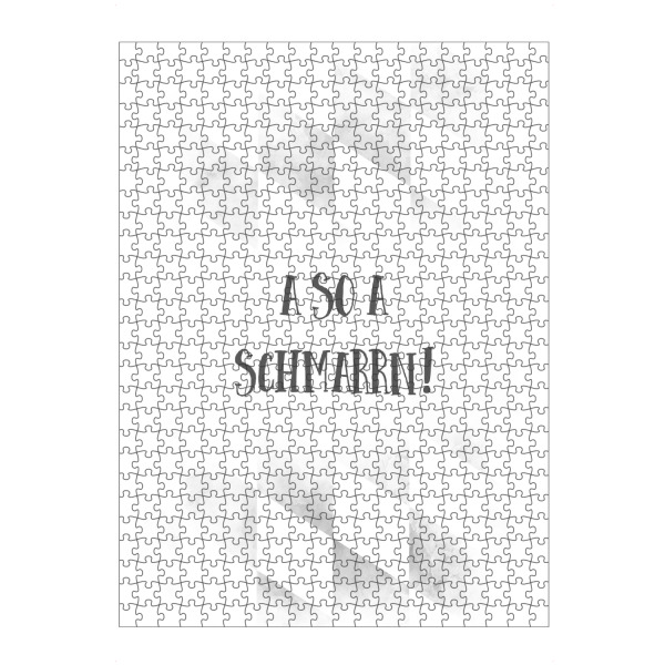Puzzle Ravensburger "Bairisch A SO A SCHMARRN" artboxONE - Typografie,Schwarzweiß - Dialekt,Bayrisch - Bild dialekt