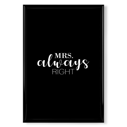 Mrs. Always Right