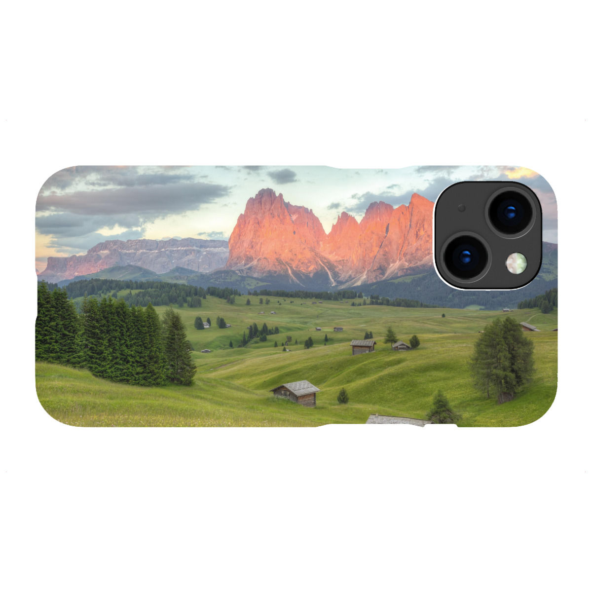 "Alpenglühen in den Dolomiten"für iPhone - Premium-Case Handyhülle artboxONE