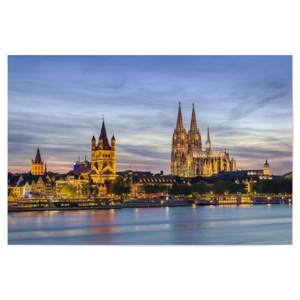 Poster 30x20 cm "Köln Germany Skyline Photograph" artboxONE - Städte / Köln - Cologne,Germany,Skyline