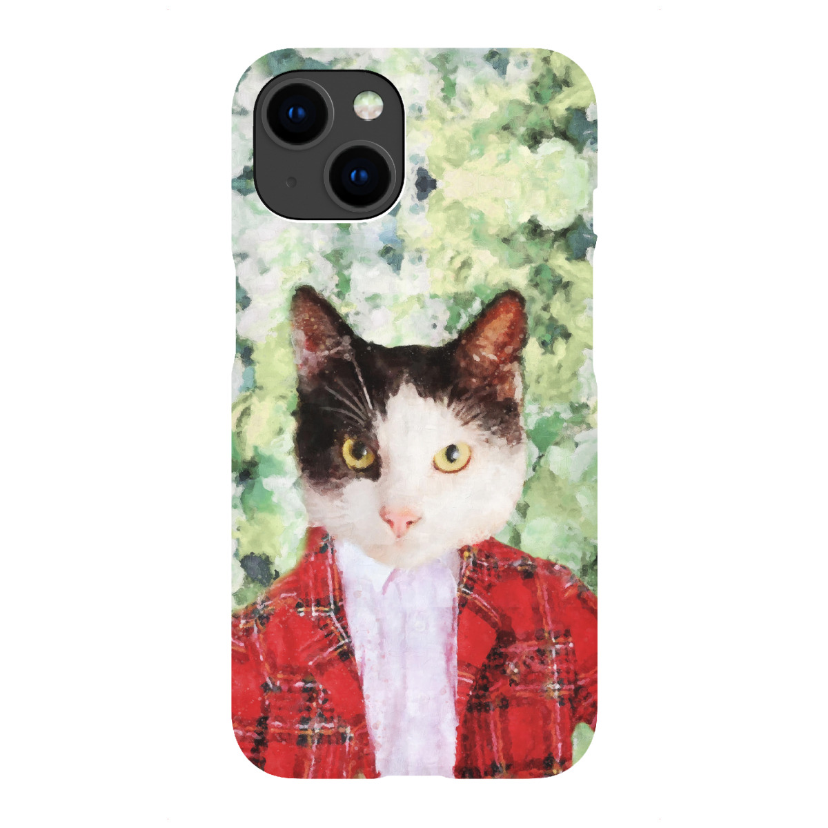 "Gentleman Black and White Cat"für iPhone - Premium-Case Handyhülle artboxONE