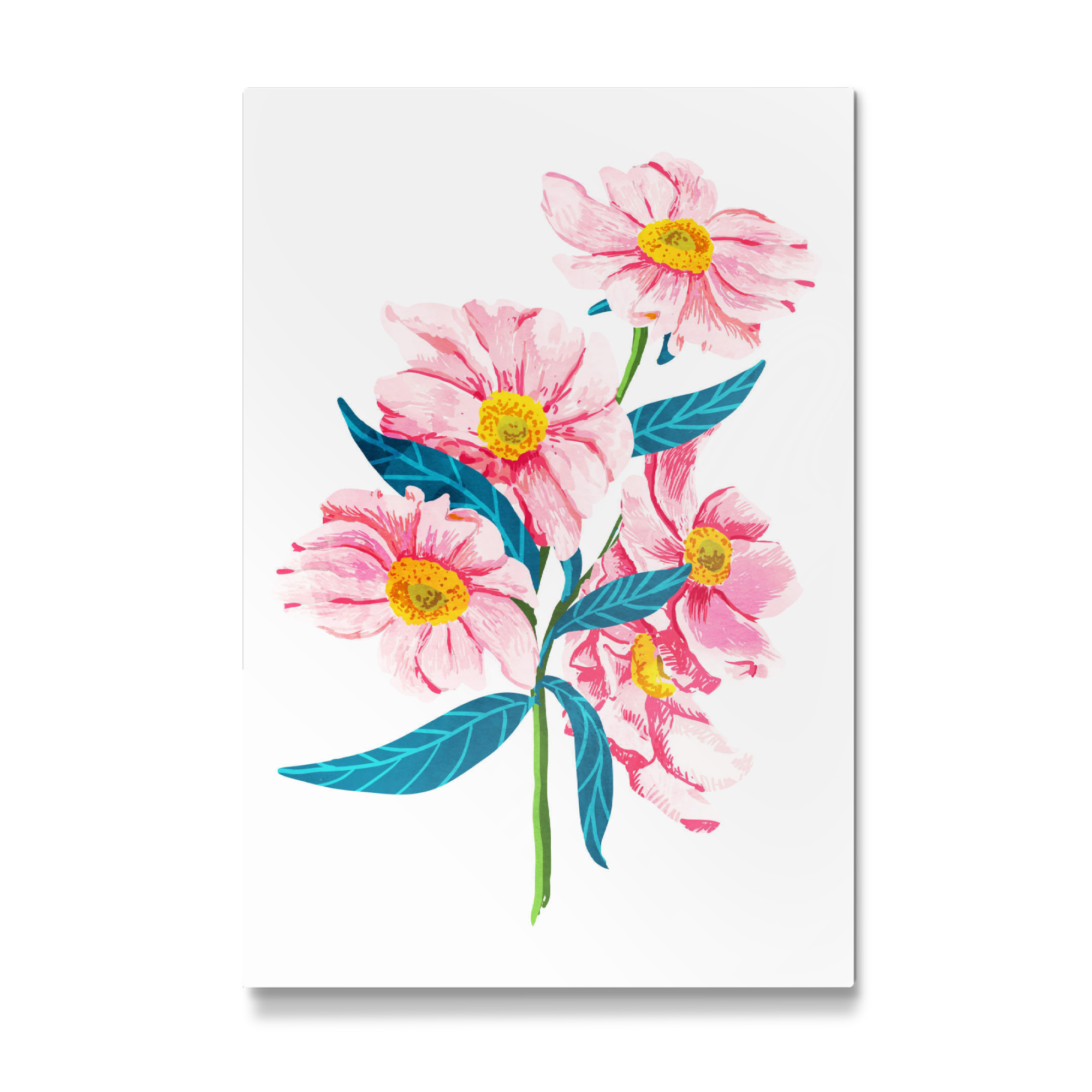 Galerie-Print "Pink Floral-II" 75x50 cm artboxONE