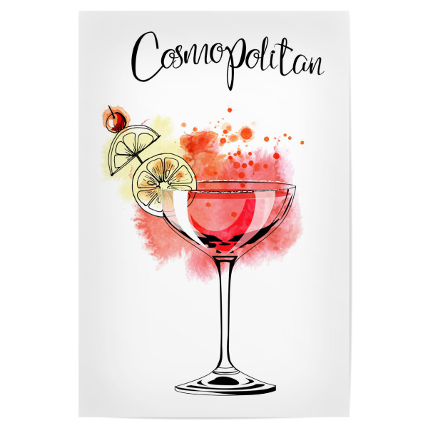 Poster 30x20 cm "Cosmopolitan cocktail" artboxONE - Essen & Trinken / Alkohol - Cosmopolitan,Cocktail