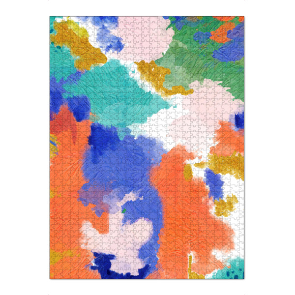 Puzzle Ravensburger "Stay Gold | Abstract Geometric" artboxONE - Abstrakt - Colorful,Modern,Abstract - Bild colorful