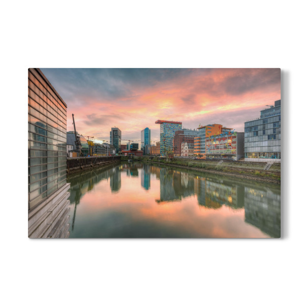 Galerie-Print "Sonnenuntergang in Düsseldorf" 30x20 cm artboxONE