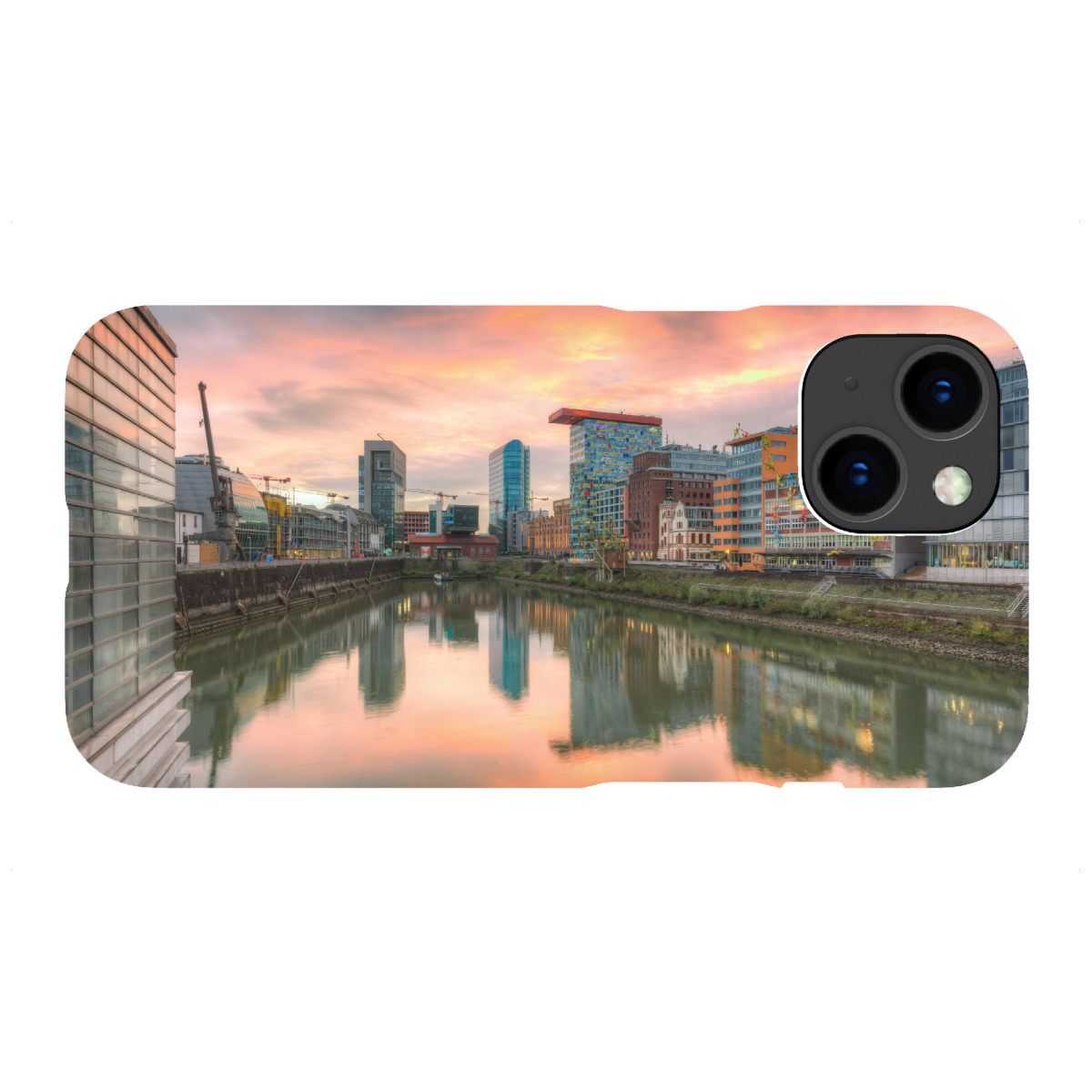 "Sonnenuntergang in Düsseldorf"für iPhone - Premium-Case Handyhülle artboxONE