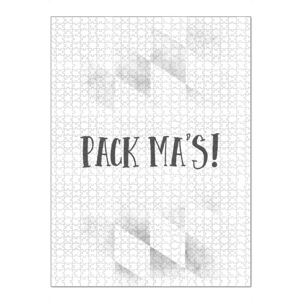 Puzzle Ravensburger "Bairisch PACK MA'S" artboxONE - Typografie,Schwarzweiß - Dialekt,Bayrisch - Bild dialekt