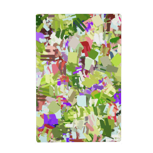 Metall Poster "Green Freshness" artboxONE - Abstrakt - Pattern,Abstract - Blechschild