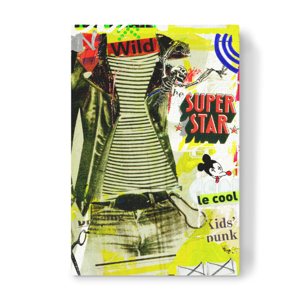 Leinwandbild "Superstar" artboxONE - Abstrakt - Fashion,Denim,Collage,Rock
