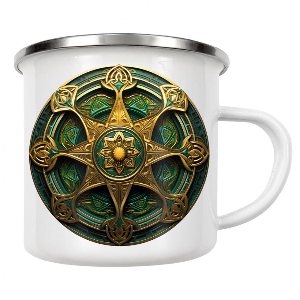 Emaille Tasse "Mandala - Keltisch - Fionn" artboxONE - Natur,Abstrakt