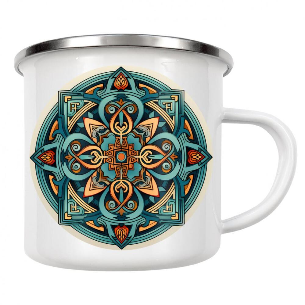 Emaille Tasse "Mandala - Keltisch - Sigrid" artboxONE - Natur,Abstrakt