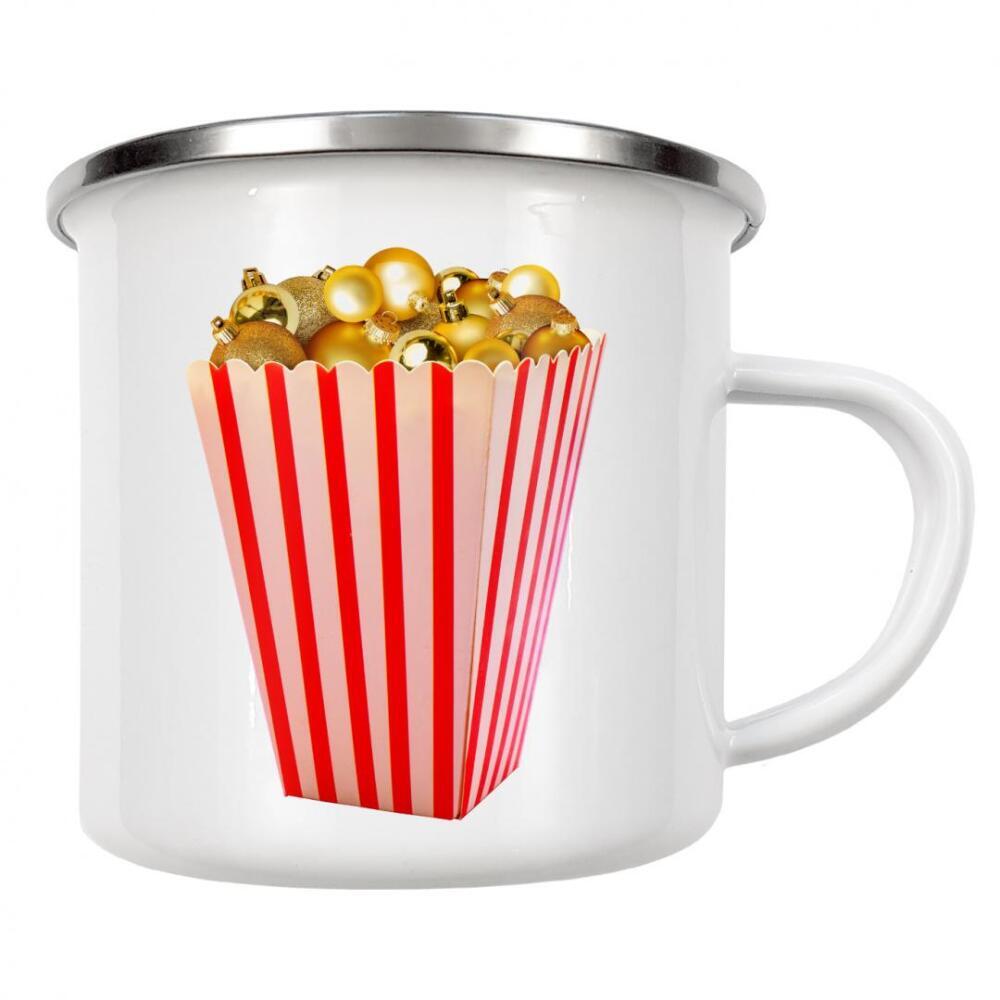 Emaille Tasse "Weihnachtsmais" artboxONE - Essen & Trinken,Weihnachten,Lustig