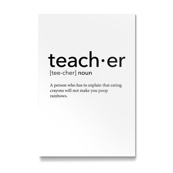 Galerie-Print "Teacher definition - Crayons" 30x20 cm artboxONE
