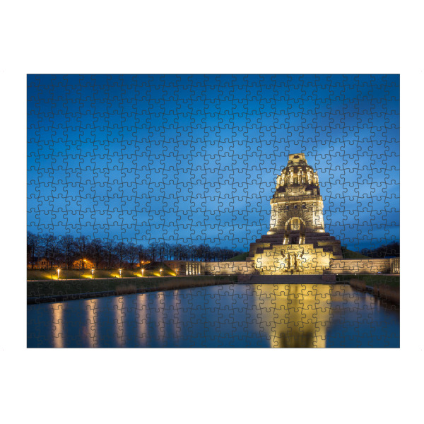 Puzzle Ravensburger "Völkerschlachtdenkmal am Abend" artboxONE - Städte,Architektur