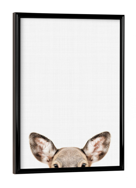 Poster mit schwarzem Rahmen "Doe Deer Portrait" artboxONE - Tiere - Deer,Portrait,Animals