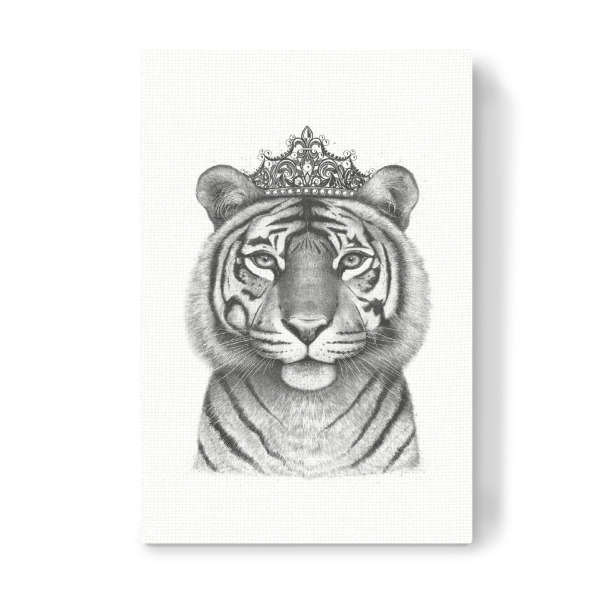 Leinwandbild "The Tigress Queen" artboxONE - Tiere,Schwarzweiß - Tiger,Tigress,Royal,Queen,Crown