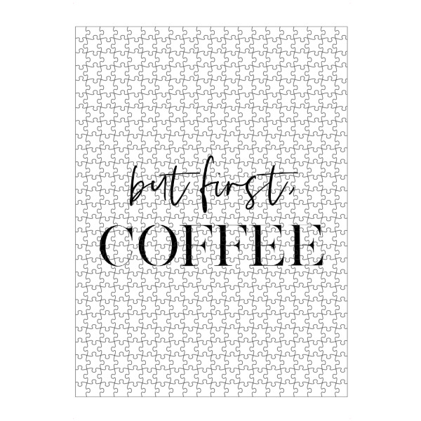 artboxONE Puzzle "But First Coffee Art" artboxONE - Essen & Trinken,Schwarzweiß - Coffee - Bild coffee