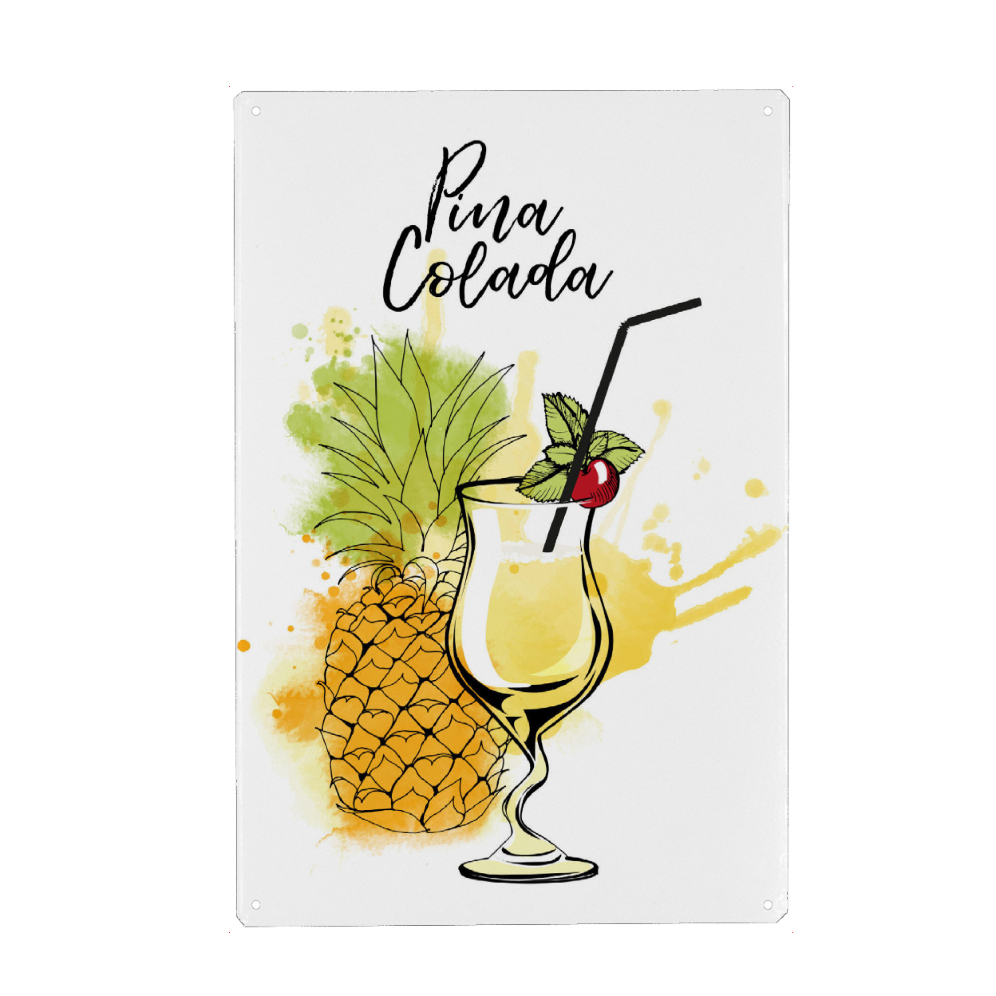 Holzbild "Pina Colda Cocktail" artboxONE - Essen & Trinken / Alkohol - Pina colda,Cocktail,Alcohol