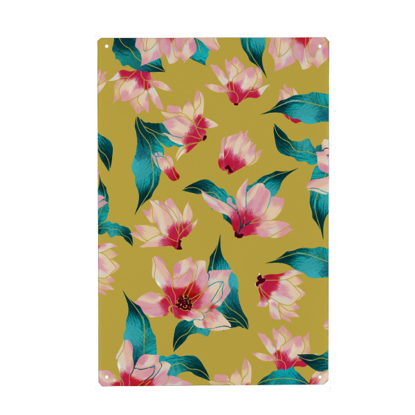 Holzbild "Floral Aura" artboxONE - Floral - Pattern,Botanical,Blossom,Flowers