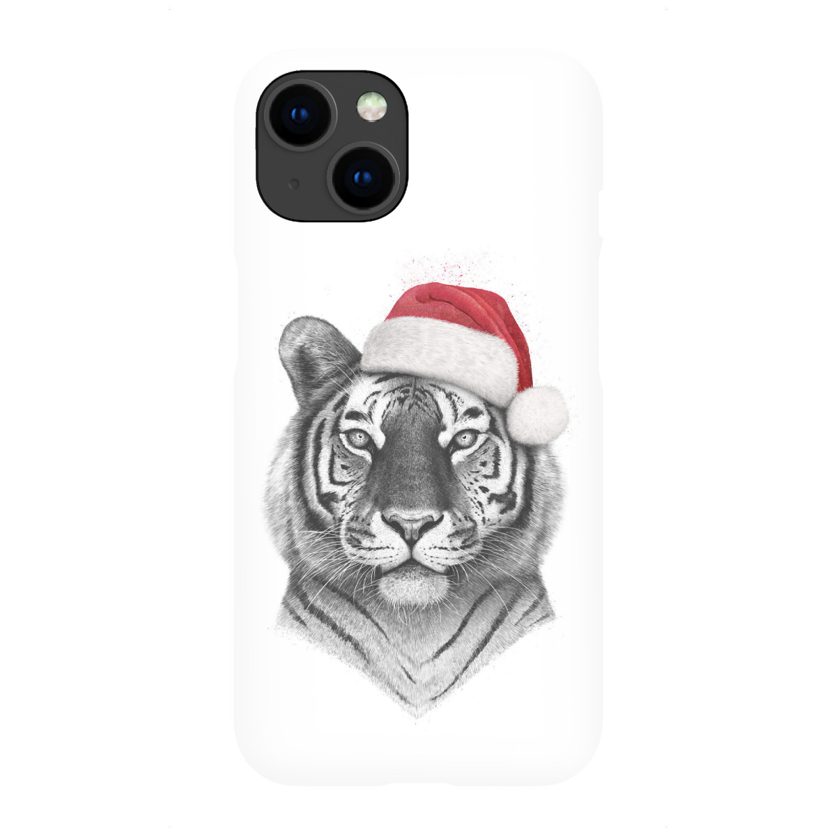 "Chtistmas Tiger"für iPhone - Premium-Case Handyhülle artboxONE