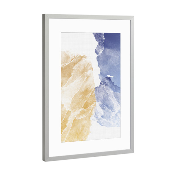 Poster mit Rahmen Silber "Abstract Painting Two" artboxONE - Abstrakt - Brush stroke,Brush stroke print