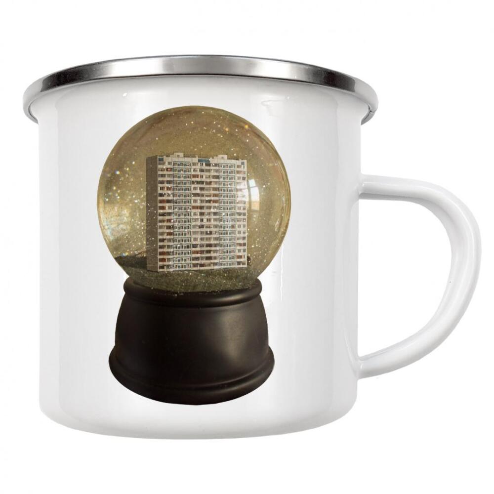 Emaille Tasse "Städtische Schneekugel" artboxONE - Städte,Architektur,Städte / Sankt Petersburg