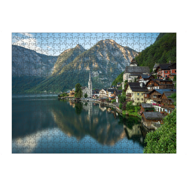 artboxONE Puzzle "Hallstatt in Österreich" artboxONE - Reise - Hallstätter see,Alpen,Berge,Salzkammergut - Bild hallstätter see