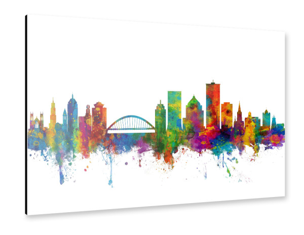 Alu-Dibond "Rochester New York Skyline" 30x20 cm artboxONE