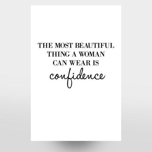 A woman's confidence A woman's confidence