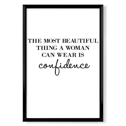 A woman's confidence