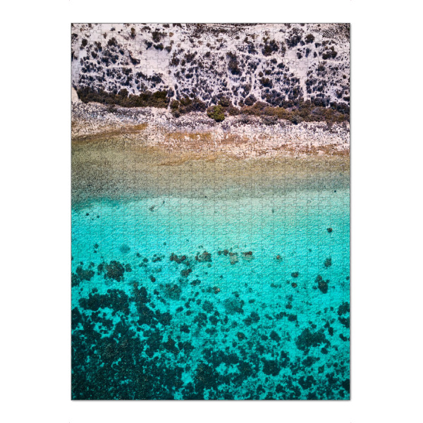Puzzle Ravensburger "Coral Bay" artboxONE - Reise / Strand und Meer - Strand,Sommer,Meer,Ozean,Drohne,Wasser - Bild strand