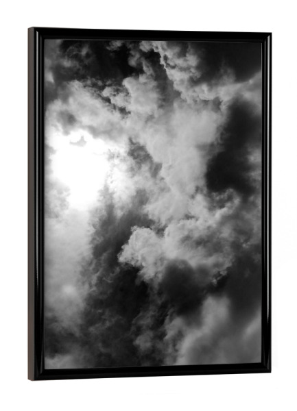 Poster mit schwarzem Rahmen "Clouds One" artboxONE - Natur,Schwarzweiß - Cloud,Sky,Sun