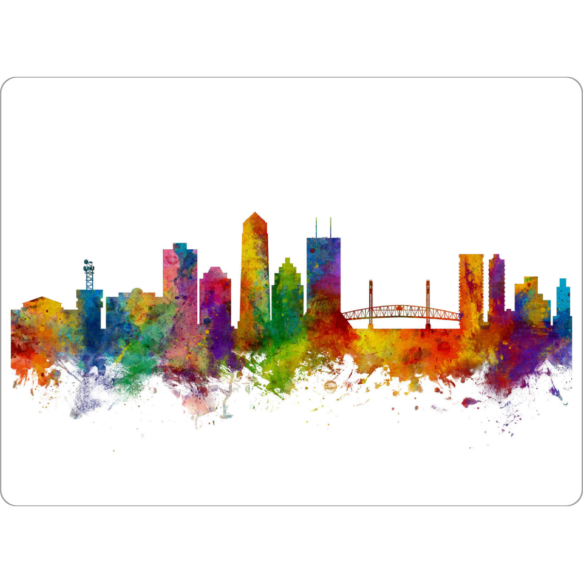 Tischset "Jacksonville Florida Skyline" artboxONE - Städte - Jacksonville,Skyline,Florida - Bild jacksonville