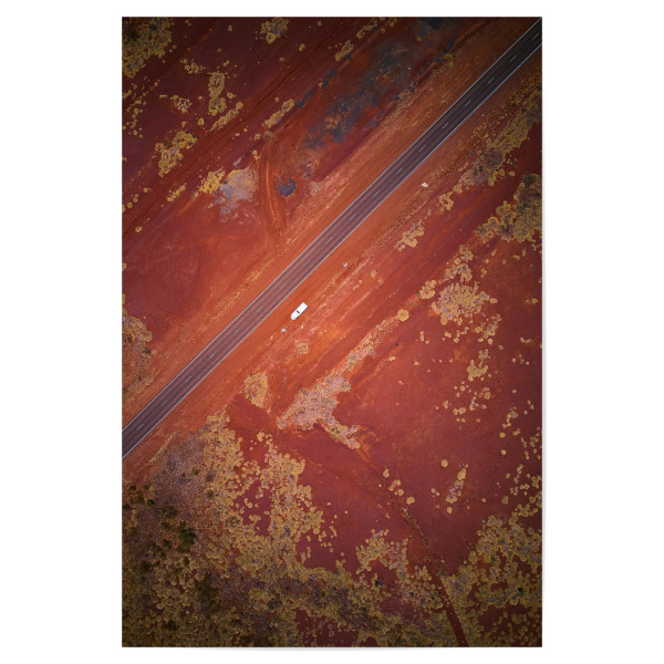 Poster 30x20 cm "Crossing the Pilbara" artboxONE - Natur - Australien,Outback,Drone,Desert,Wüste,Travel,Reisen