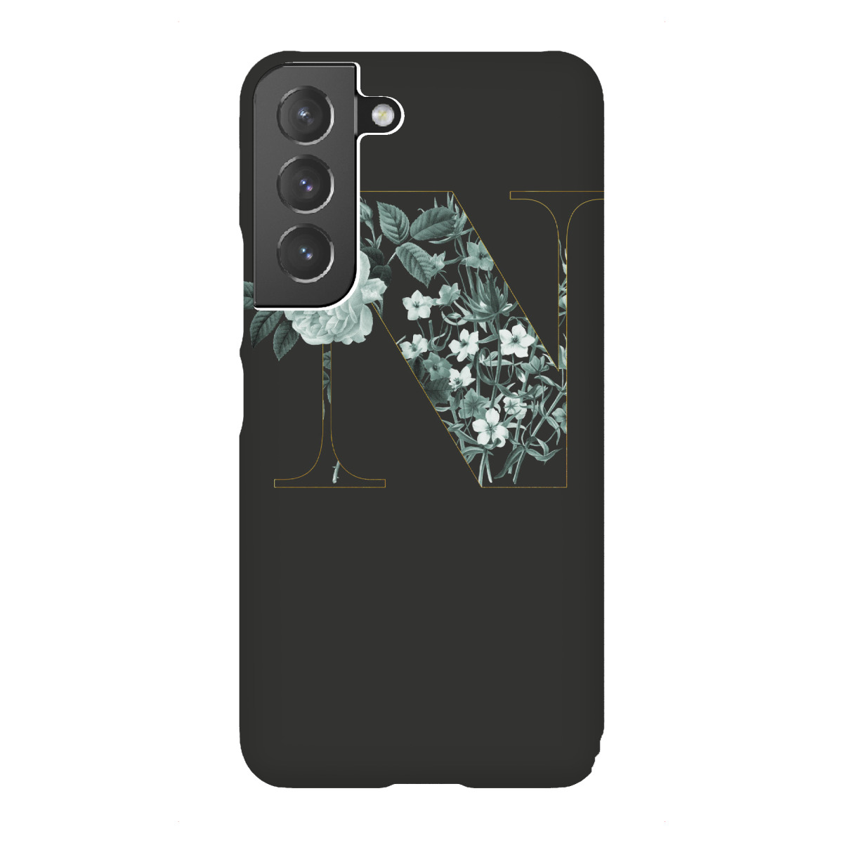 "Floral Alphabet-N"für Samsung Galaxy - Premium-Case Handyhülle artboxONE