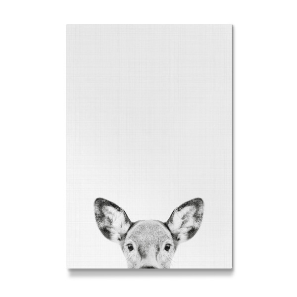 Galerie-Print "Doe Deer Portrait (Black & White)" 30x20 cm artboxONE