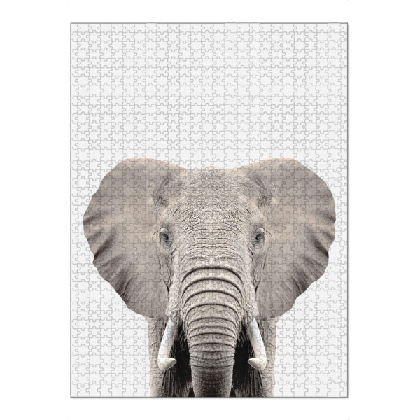 Puzzle Ravensburger "Elephant Portrait (Color)" artboxONE - Tiere - Elephant,Portrait - Bild elephant