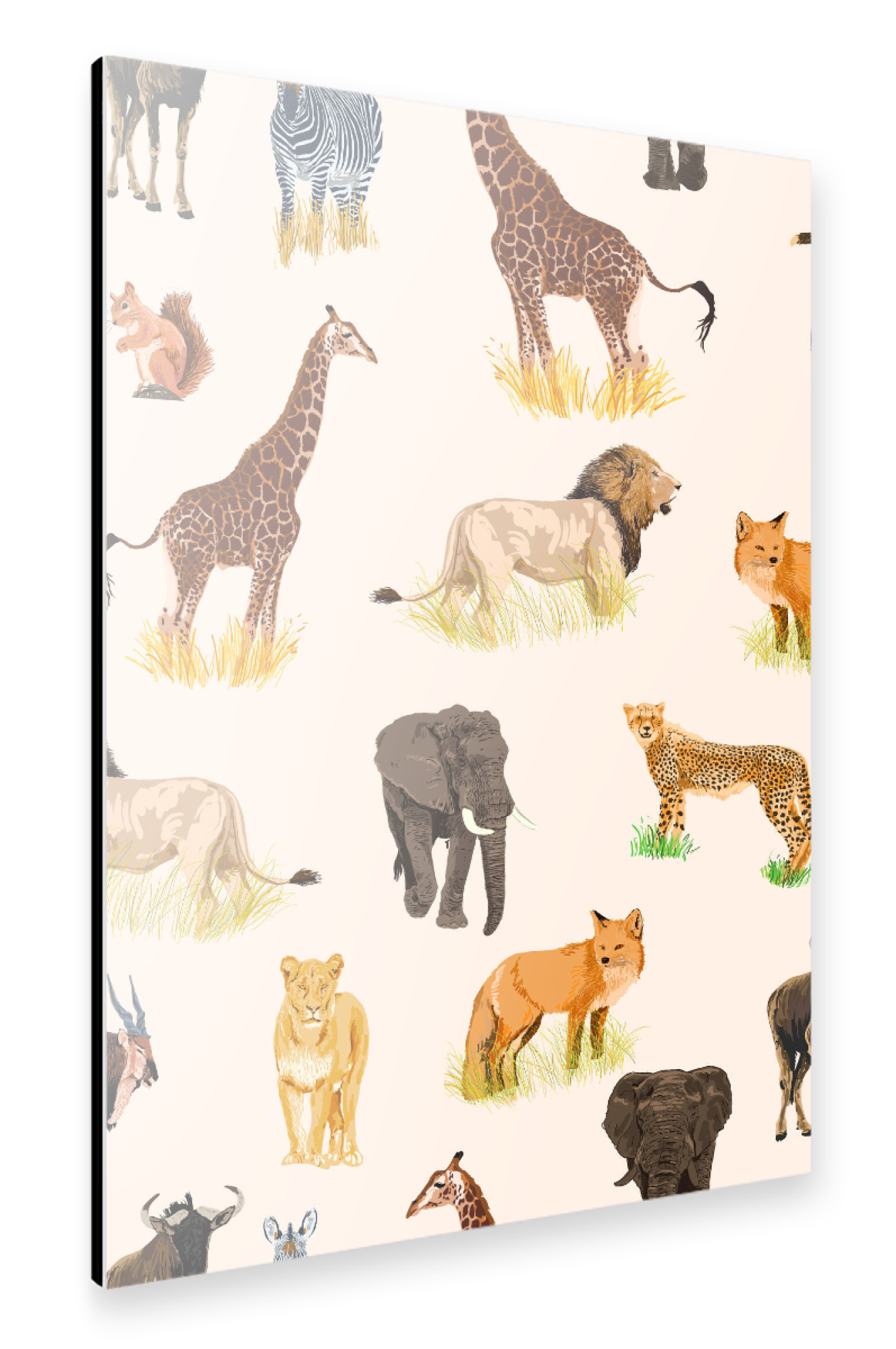 Alu-Dibond "Safari Sightings" 30x20 cm artboxONE